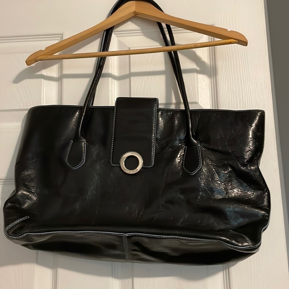 Never full/carry all soft leather tote.